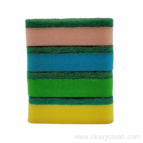 Sponge with Scrub Sponge for Household Cleaning